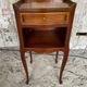 Antique Nightstand Louis XV Style Wood 3 Drawers + Vintage Case #
