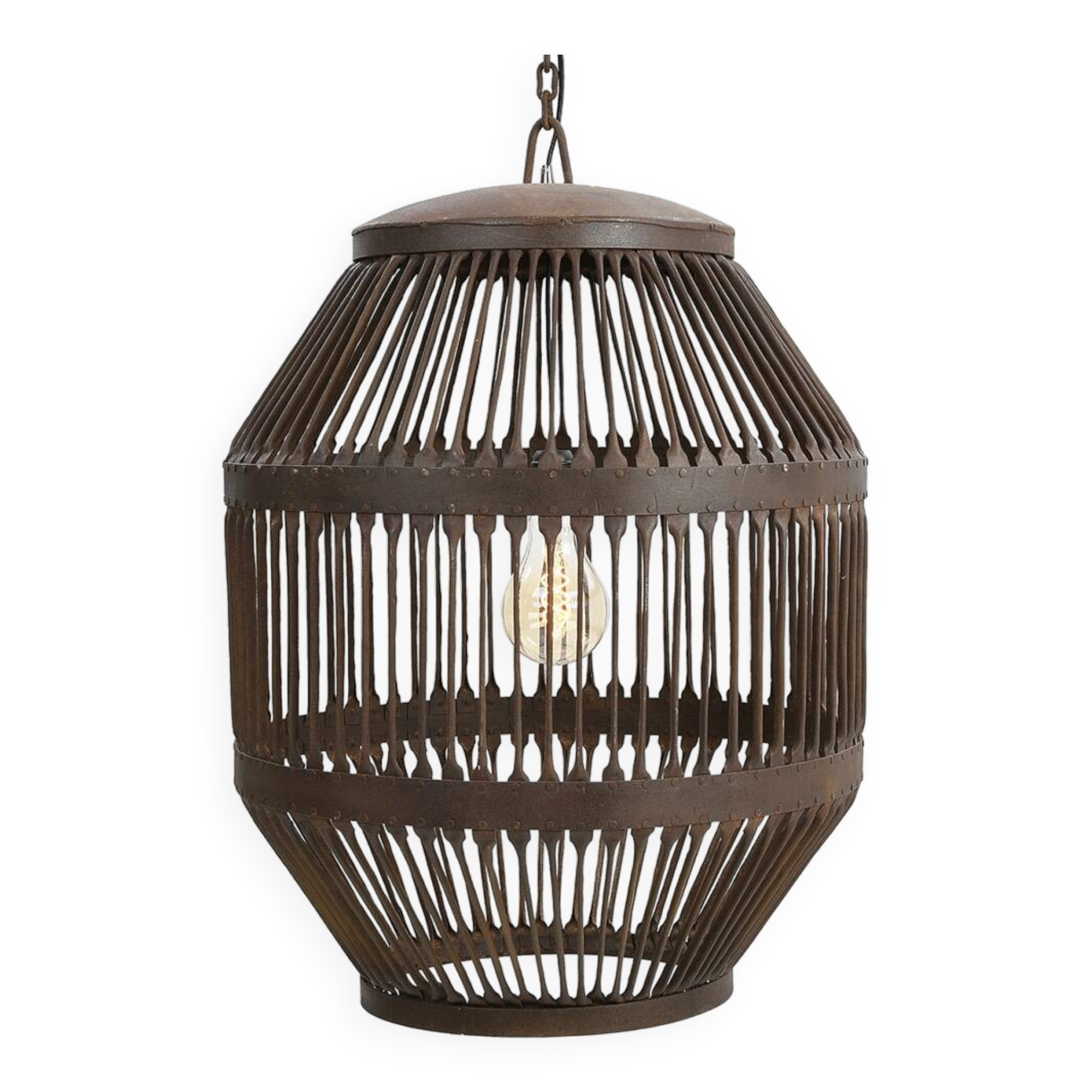 Transformed industrial chandelier