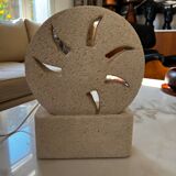 Lamp in stone of the Gard carved 1970