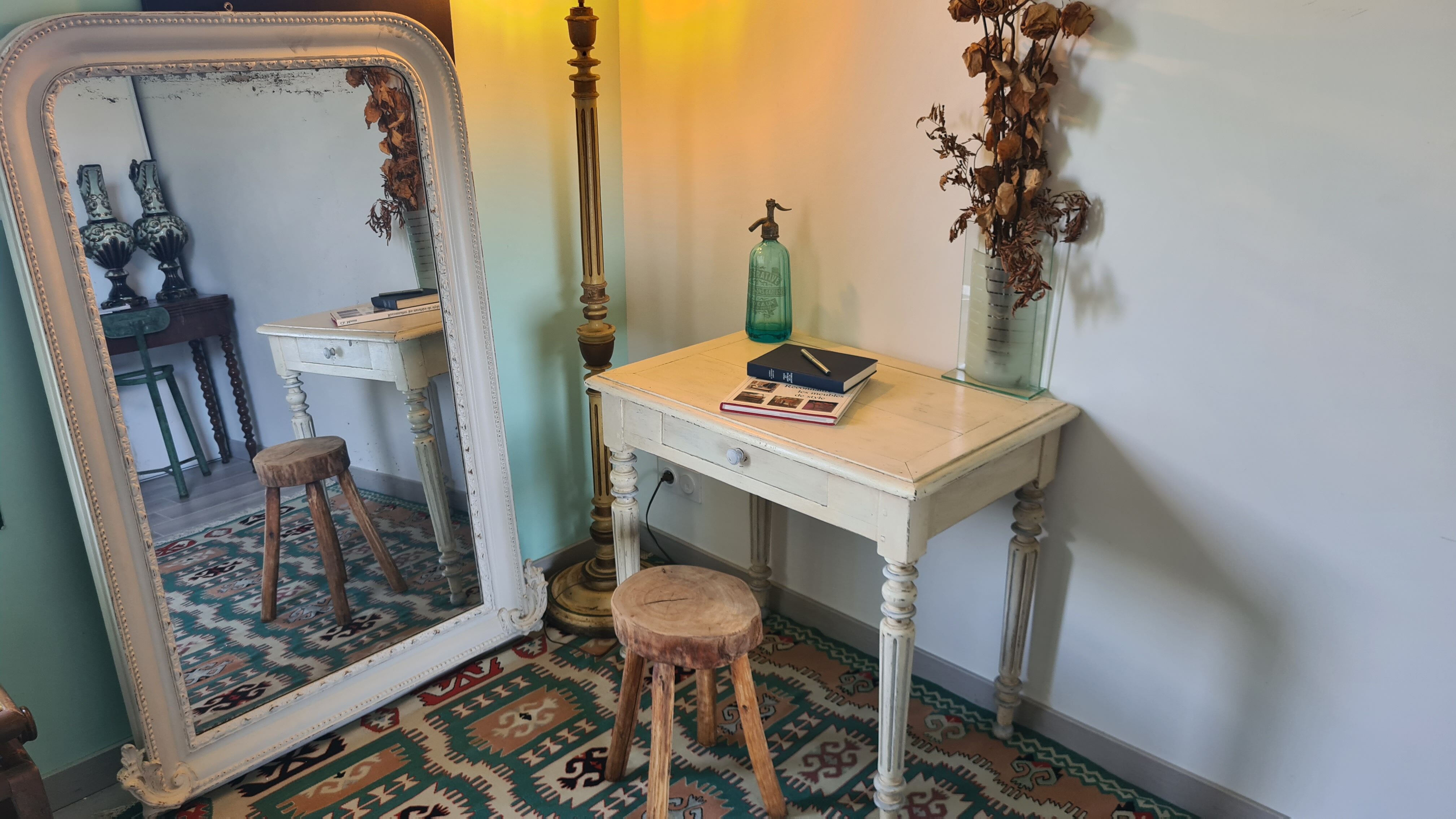 Bureau style Louis XVI shabby chic