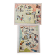 Réservé Lucille - Lot de 2 cartes illustrées XXe s
