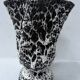 "Marius GIUGE Vallauris" Vase on pedestal with lava decoration 20th century