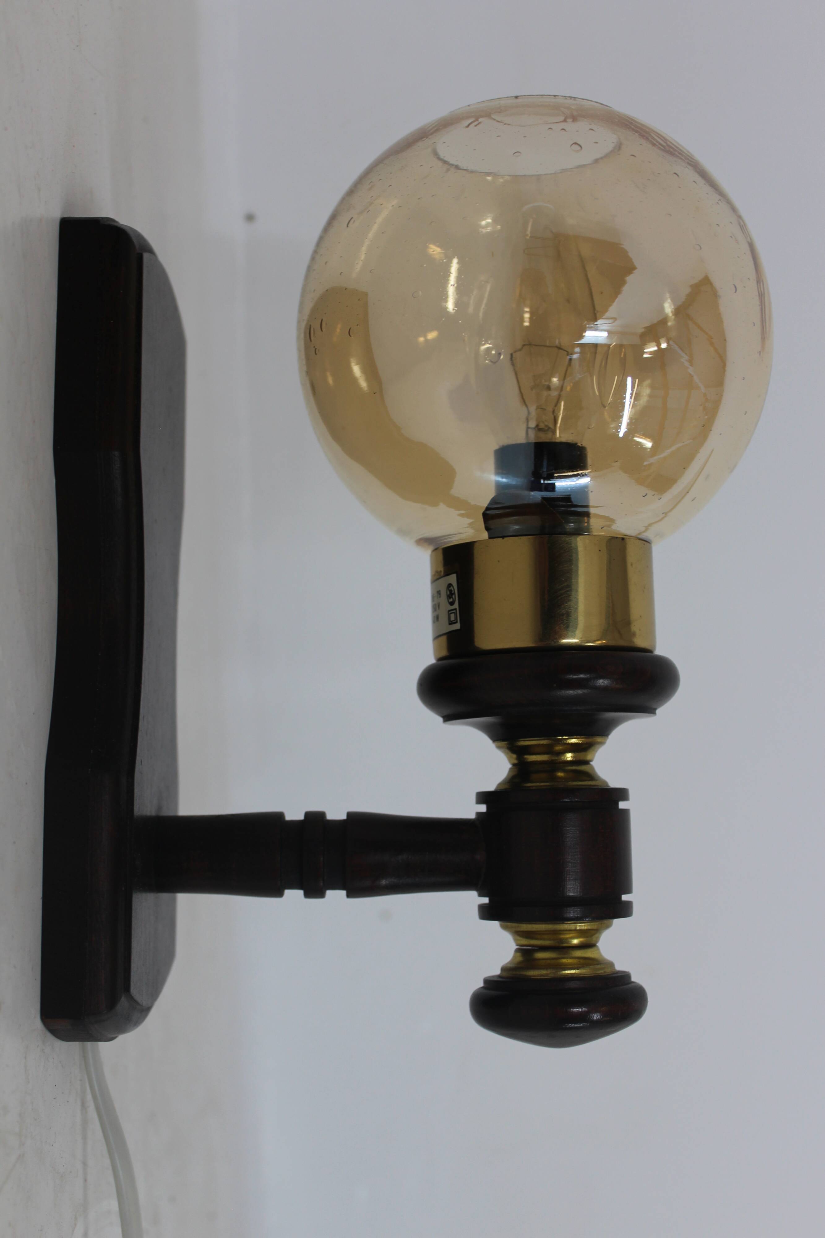 Pair of wall lamps Pokrok Žilina 1970