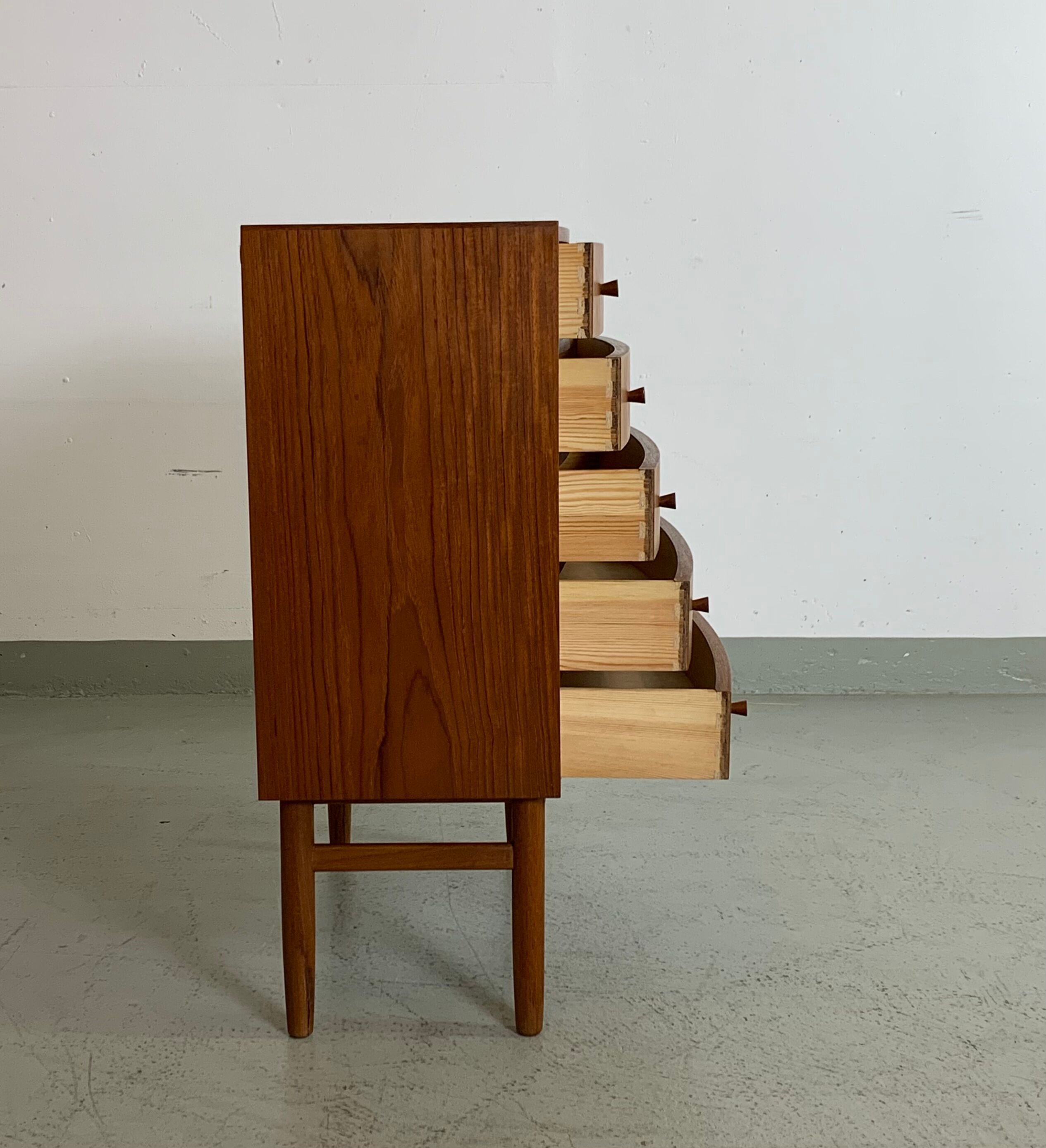 MidCentury Teak chest of drawers Denmark 1960s