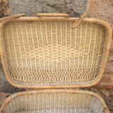 Wicker suitcase
