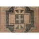 1970s Vintage Turkish Oushak Handmade Wool Cotton Orange Runner Rug 122x384