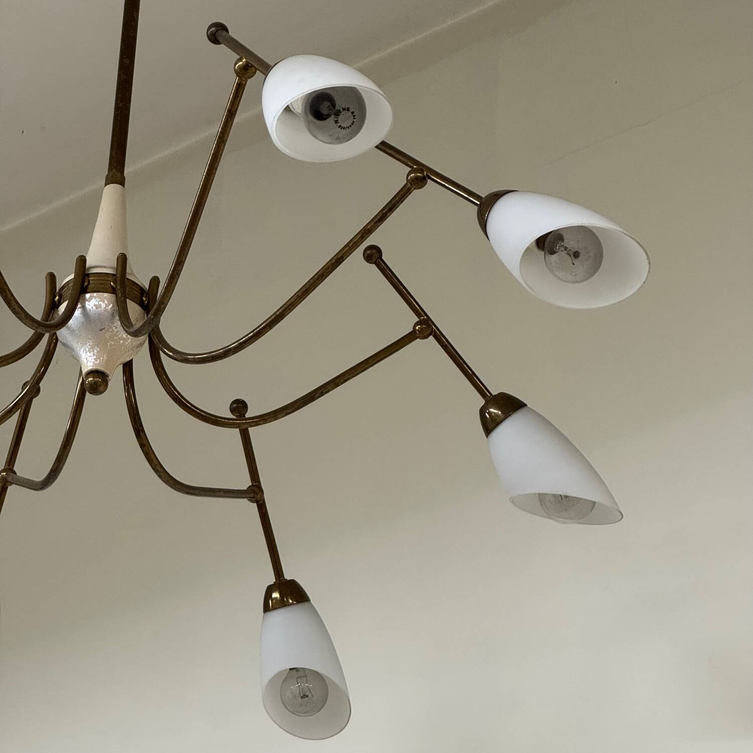 Stilnovo Style Vintage Chandelier from the 60s