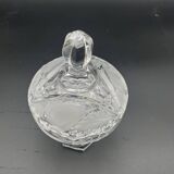 Paris crystal candy box on stand with leaf and fruit decor - 637001