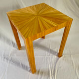 End of sofa straw marquetry