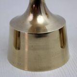Set of 3 Scandinavian brass candle holders