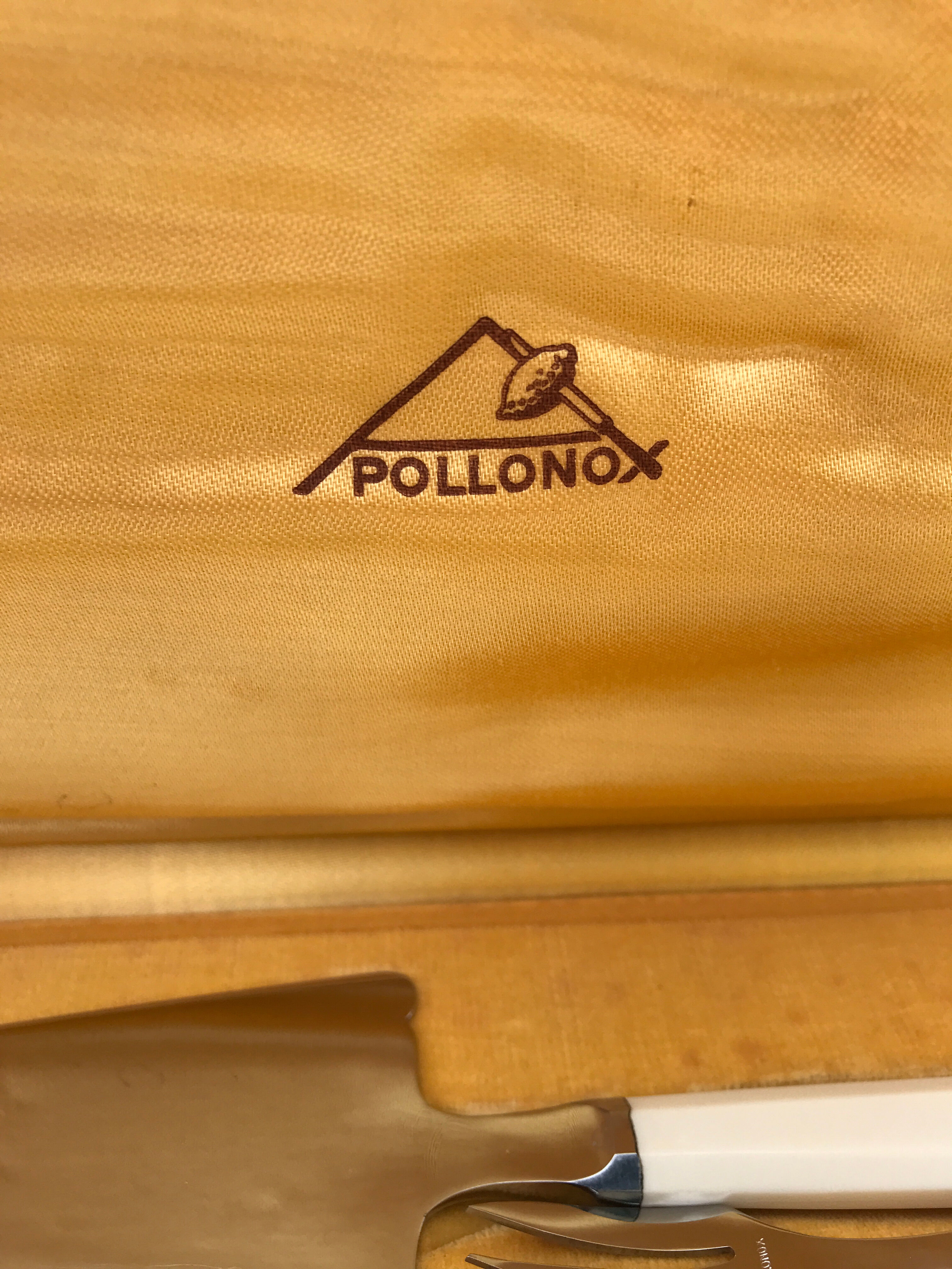 Vintage Pollinox cake service