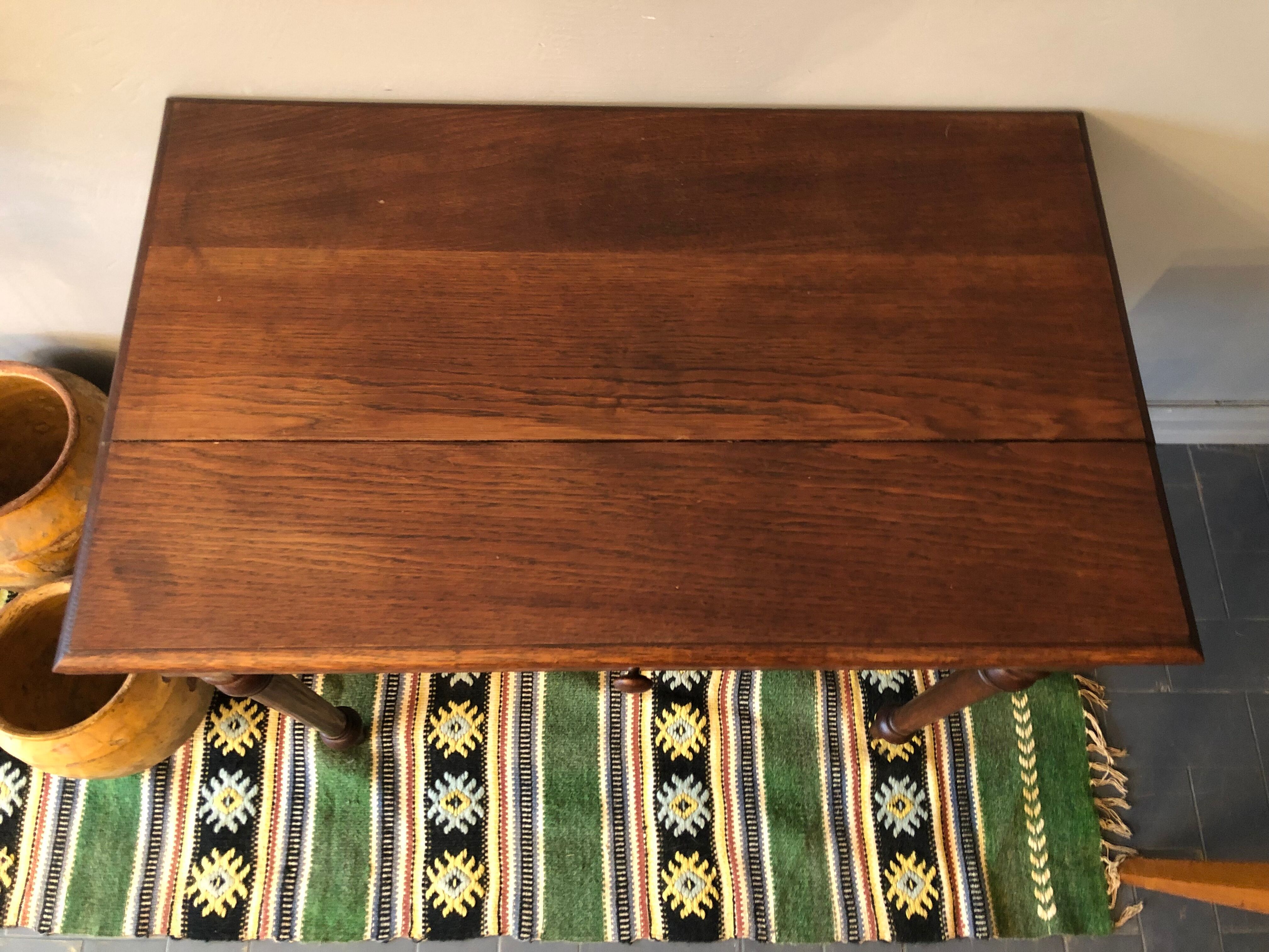 Side table in old wood