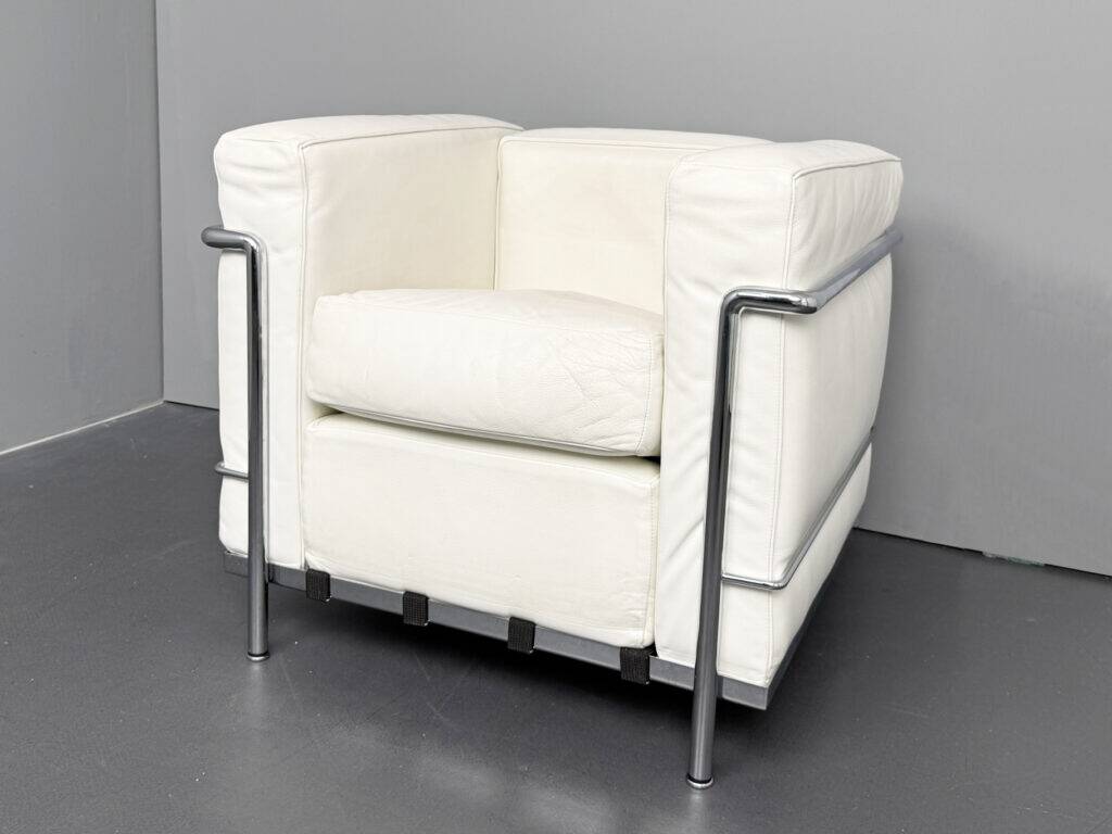 LC2 armchair by Le Corbusier for Cassina, Italy, 2000s