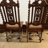 Caned chair set of 2