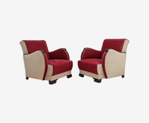 1950s, scandinavian art deco chairs, original condition