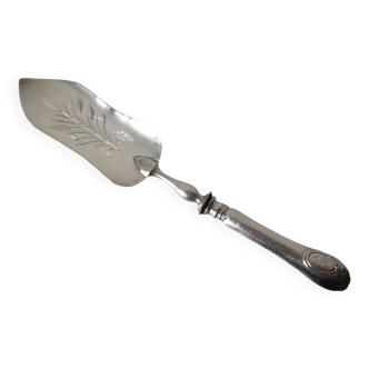 Ancienne pelle à tarte à gâteau en argent poinçon crabe minerve 500 grs 31 cm