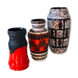West Germany vintage vase set