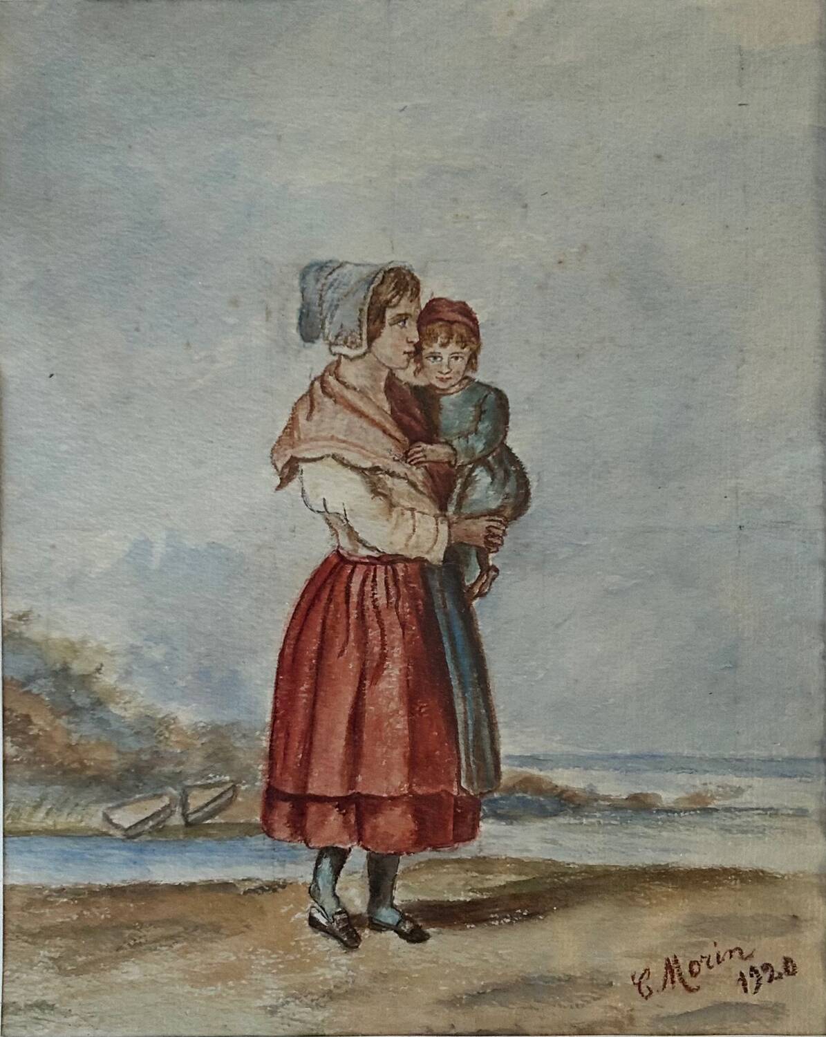 A woman and her child