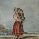A woman and her child