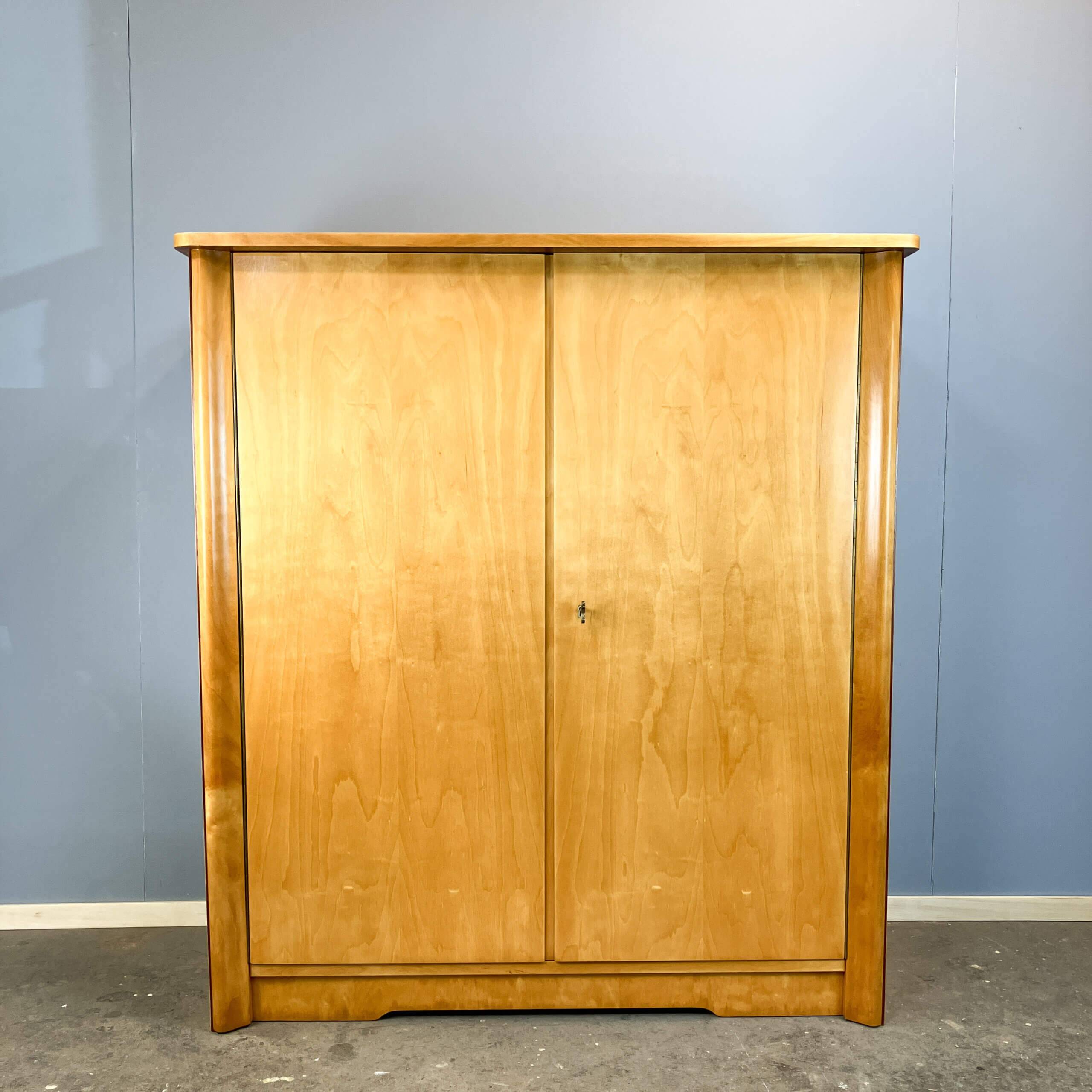 Chest of drawers, flamed birch, 1950s