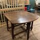 Solid wood farmhouse table with drop leaves