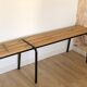Former school bench from the 60s, adult model