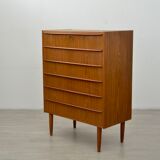 Commode en teck, années 1960