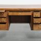 Bureau Art Déco ancien du début du XXe siècle, en chêne