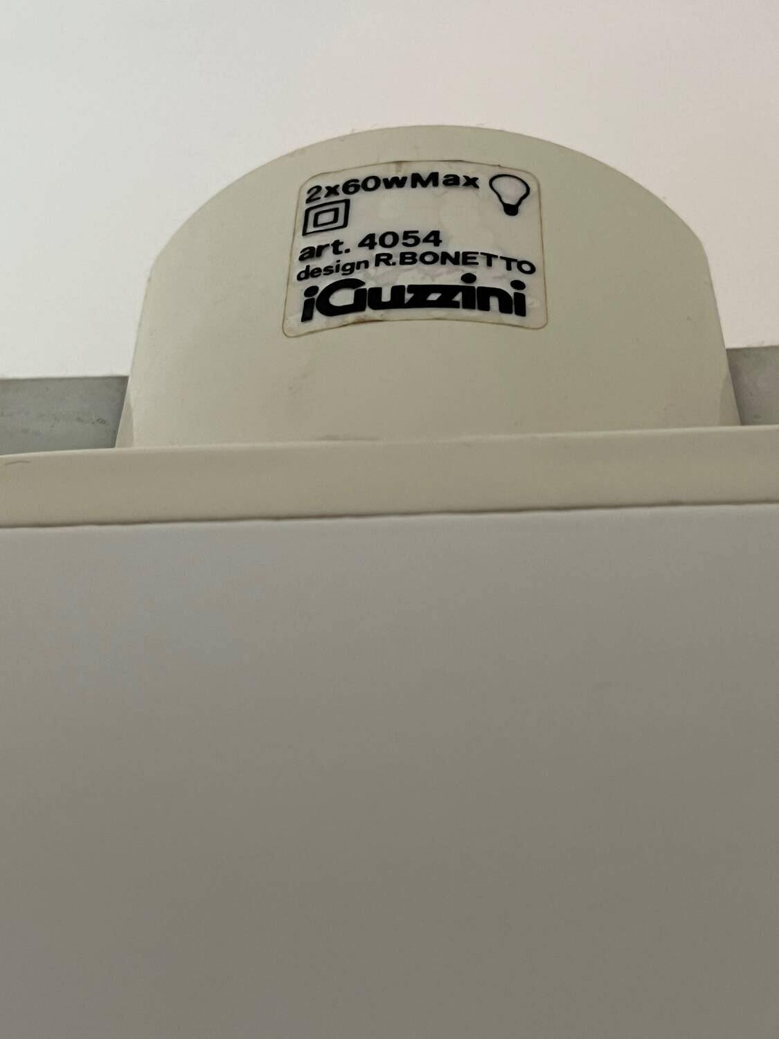 2x Rodolfo Bonetto lamps model 4054 produced by IGuzzini