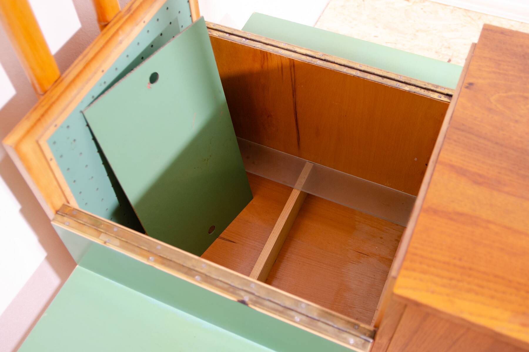 Mid century wall shelf bookcase by František Jirák for Tatra nábytok, 1960´s