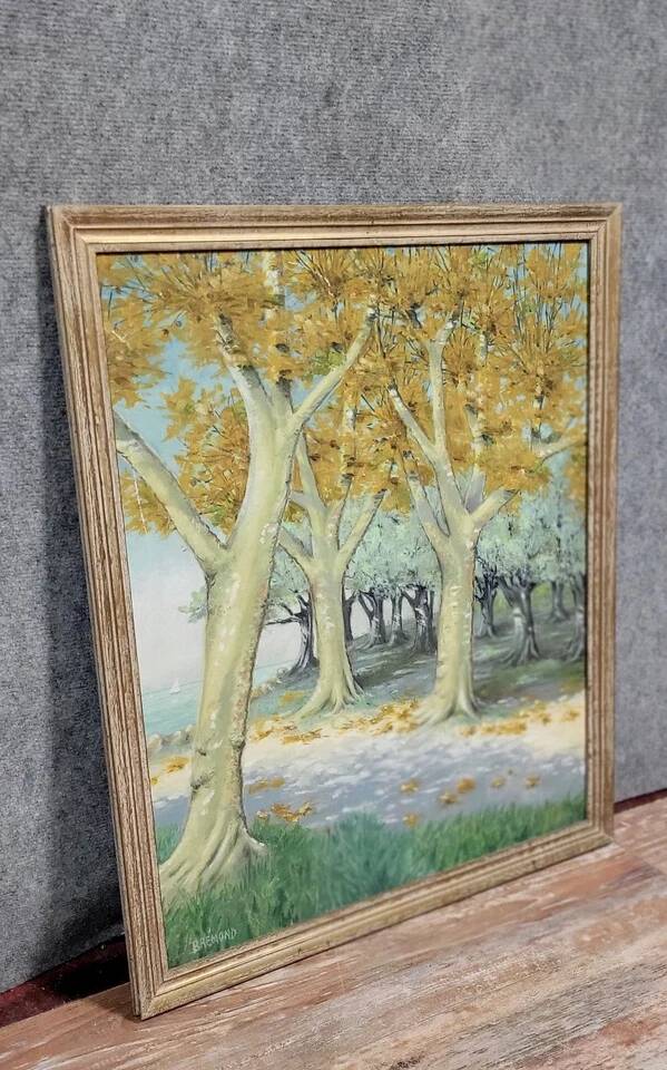Brémond: Oil painting on panel from the first part of the 20th century