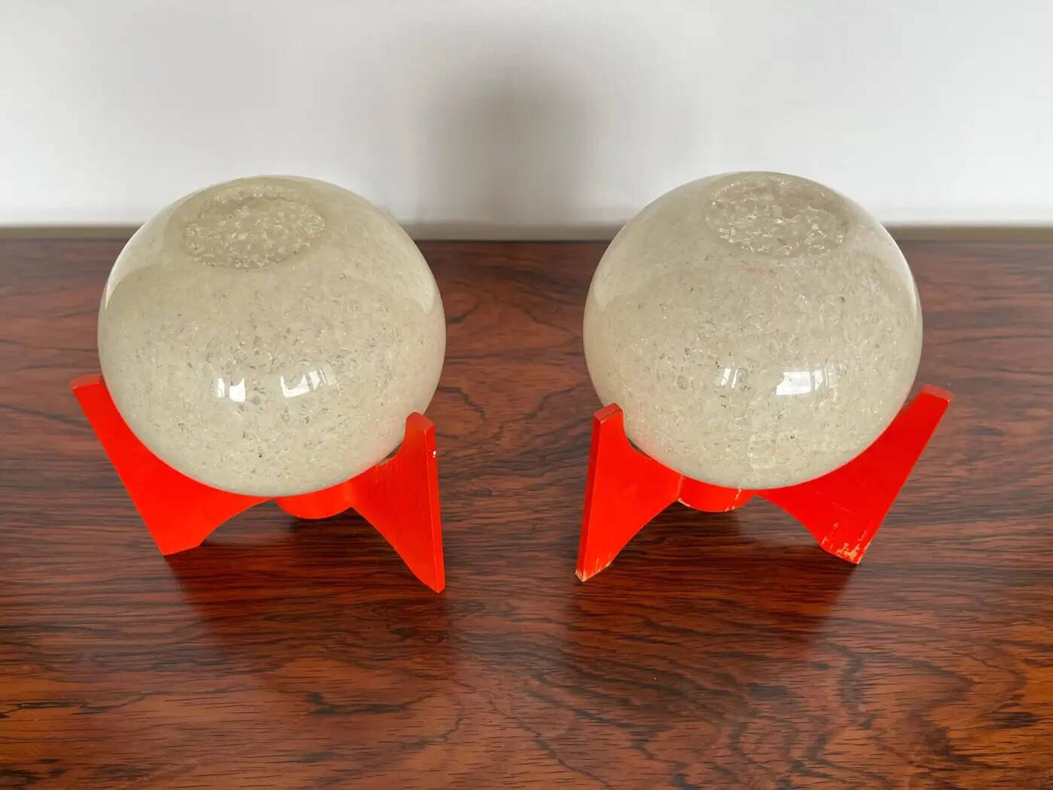 Pair of Space Age table lamps Rocket by Pokrok Zilina, 1970s
