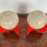 Pair of Space Age table lamps Rocket by Pokrok Zilina, 1970s