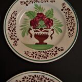 Sarreguemines flat plates late nineteenth series of four
