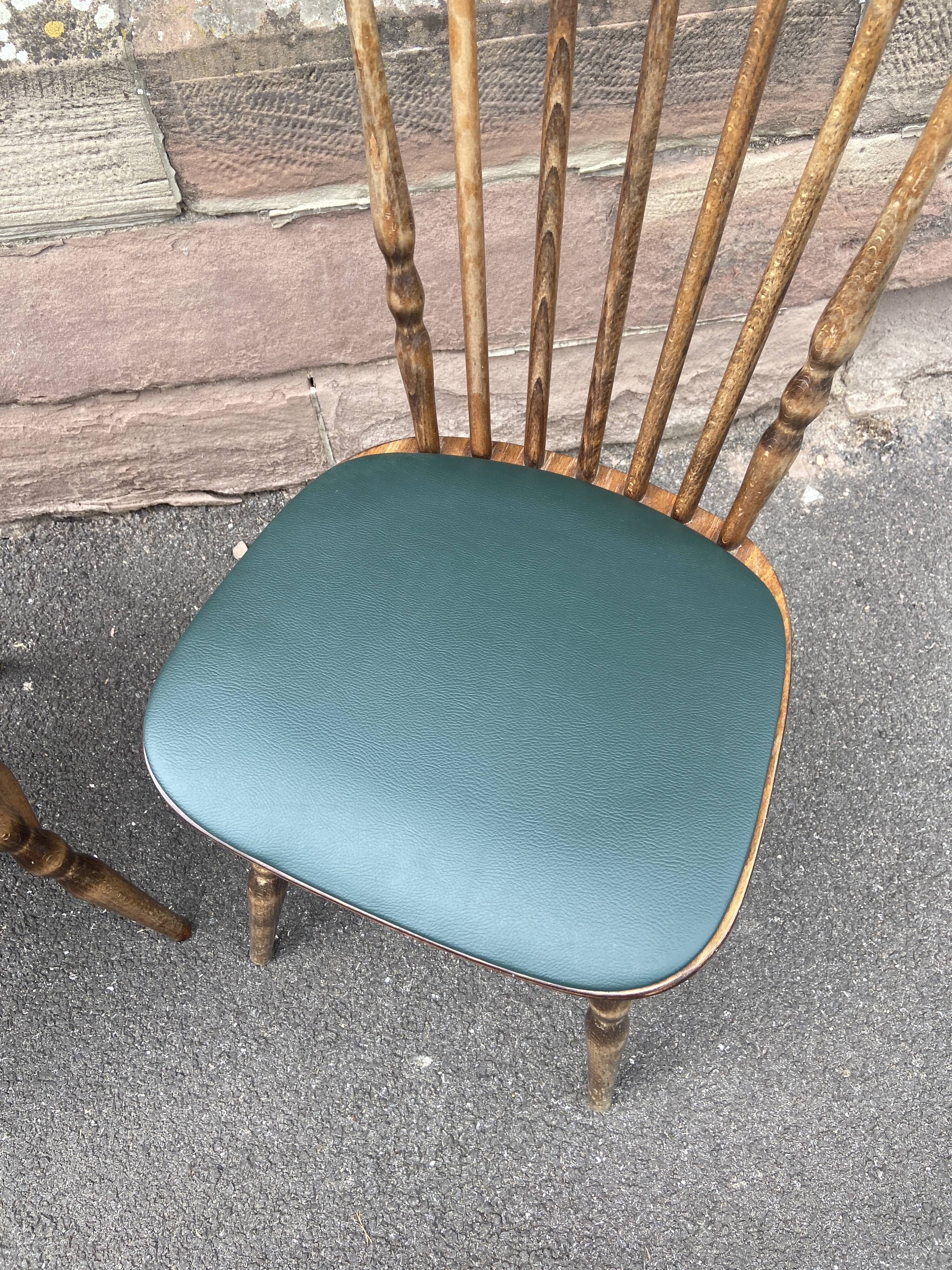 2 vintage Baumann Restaurant cafe chairs