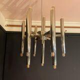 Scoliari chandelier with 18 bright nickel dots distributed by Boulanger