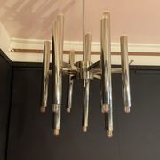 Scoliari chandelier with 18 bright nickel dots distributed by Boulanger