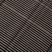 Tapis turc à fines rayures noires et grises (6 x 9 po), 183 x 269 cm