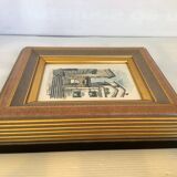 Watercolour painting signed village view