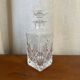 Small chiseled glass carafe