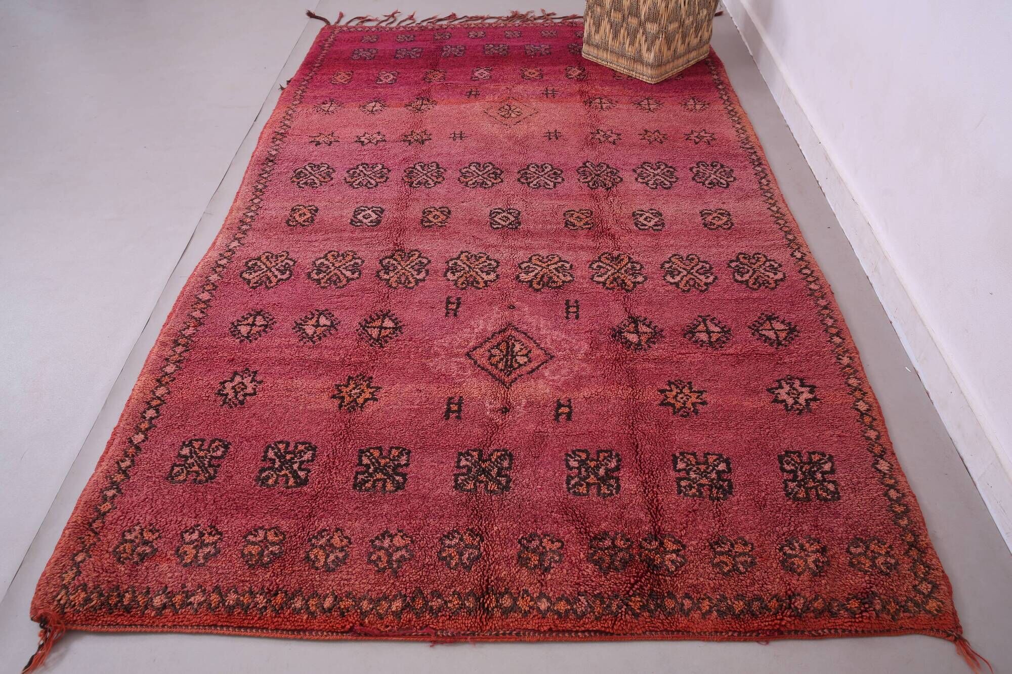 Vintage Moroccan Rug 171 x 275 cm - Berber Wool Rug - Handmade Rug Bohemian