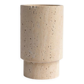 Travertine vase and wine cooler