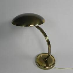 Lampe de bureau Bauhaus en laiton, modèle 6751 par Christian Dell pour Kaiser Leuchten