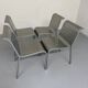 4 Italian design aluminum chairs from the 90s Calligaris Italy