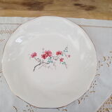 Round hollow dish in Salins earthenware, France, 2nd Polynesia model