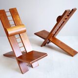 Pair of Africa armchairs Marcel Ramond France 1970