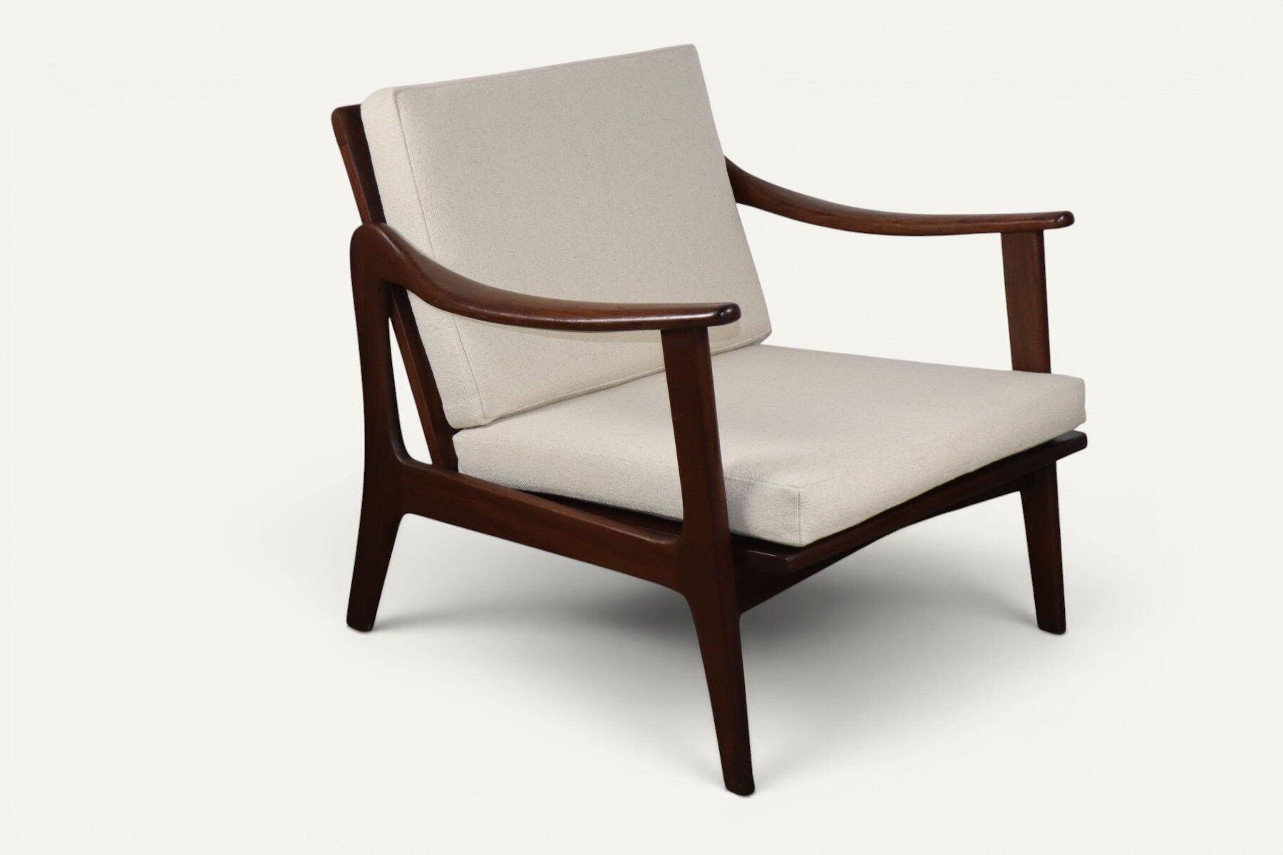 Scandinavian lounge chair in solid teak, 1960s