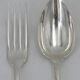 Christofle Japanese, 6 table settings, 12 pieces in silver-plated metal.