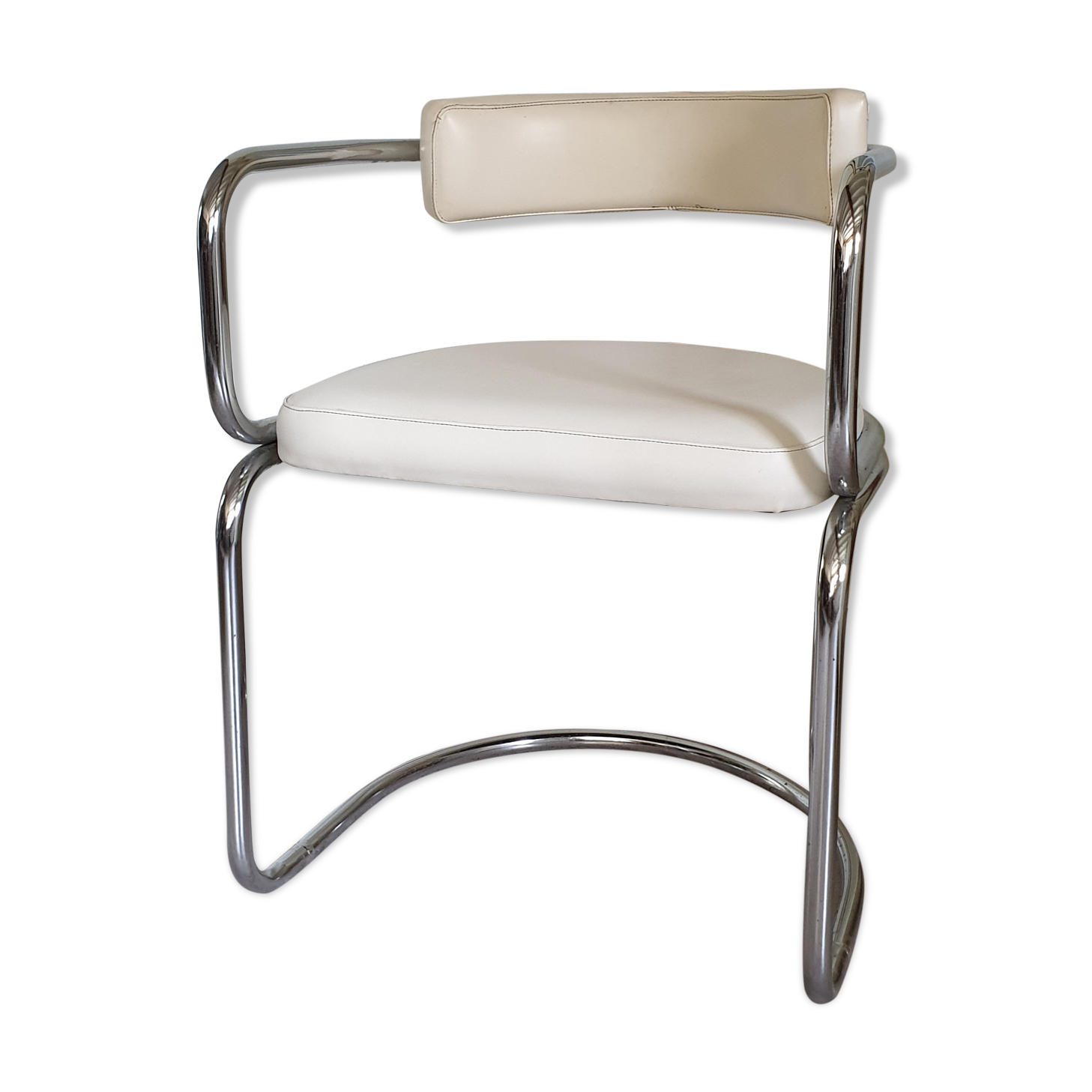 White 70s chair
