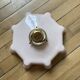 Vintage opaline pink glass lampshade from Czechoslovakia 250912